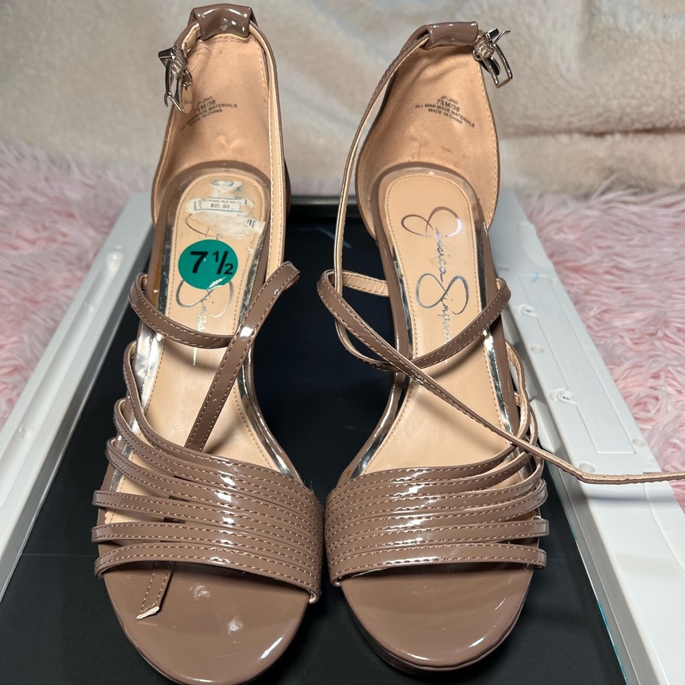 Jessica Simpson Brown Wedge heel.